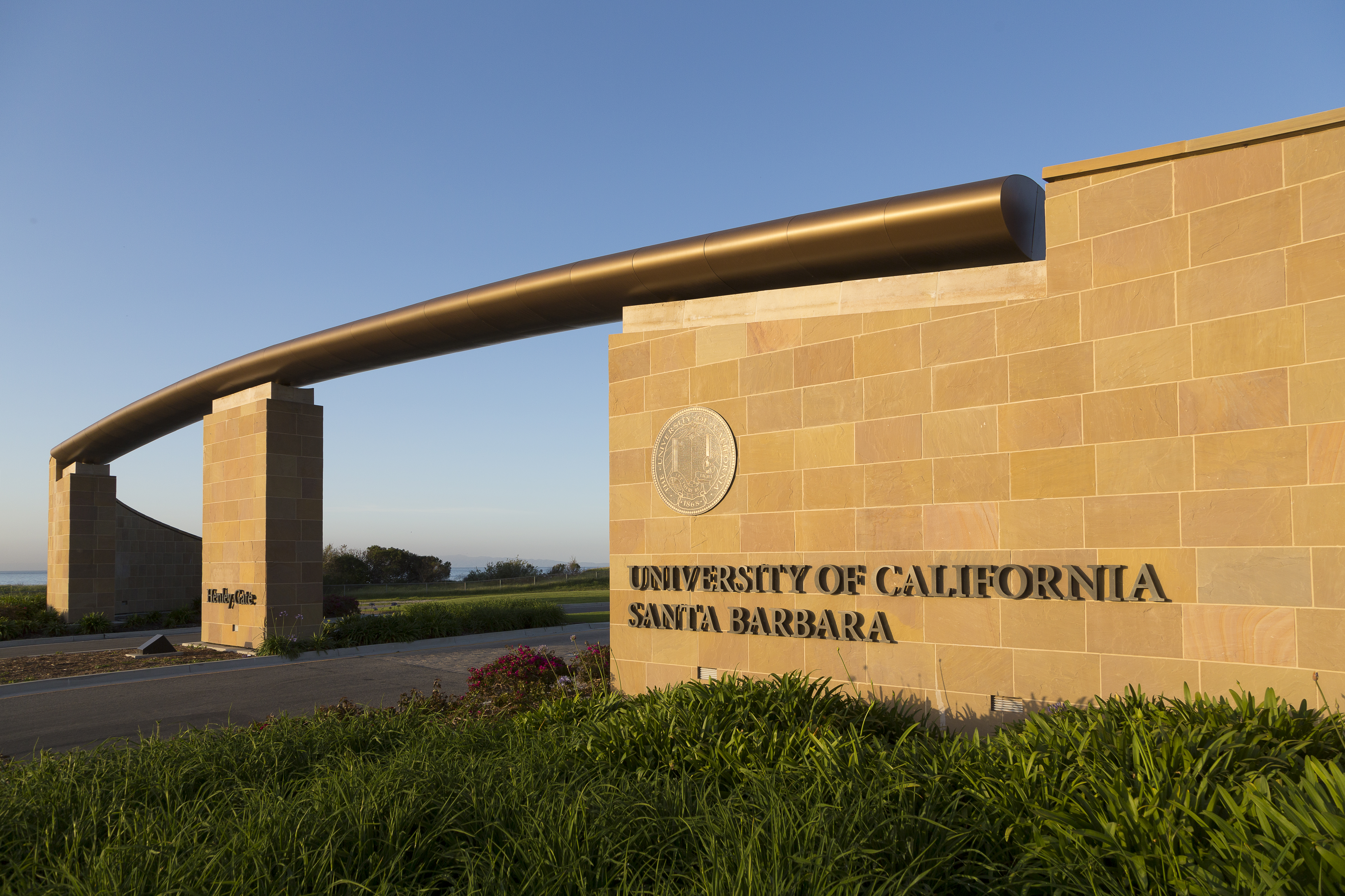 UC Santa Barbara stock image of Henley Gate (East Gate) 